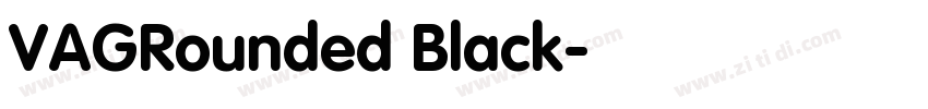 VAGRounded Black字体转换